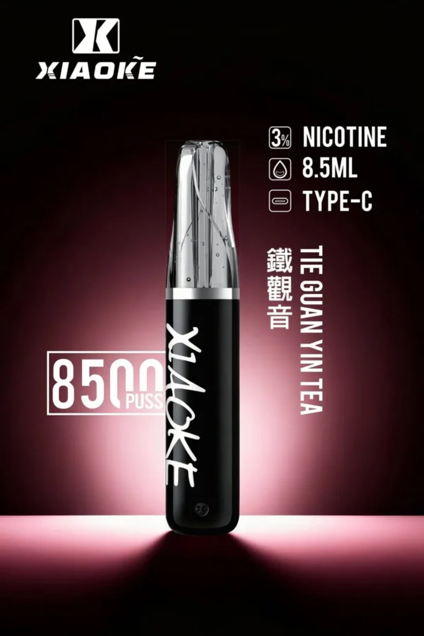 XIAOKE 梟客 8500口拋棄式電子煙｜大容量規格設計 輕巧機身搭配長效使用體驗