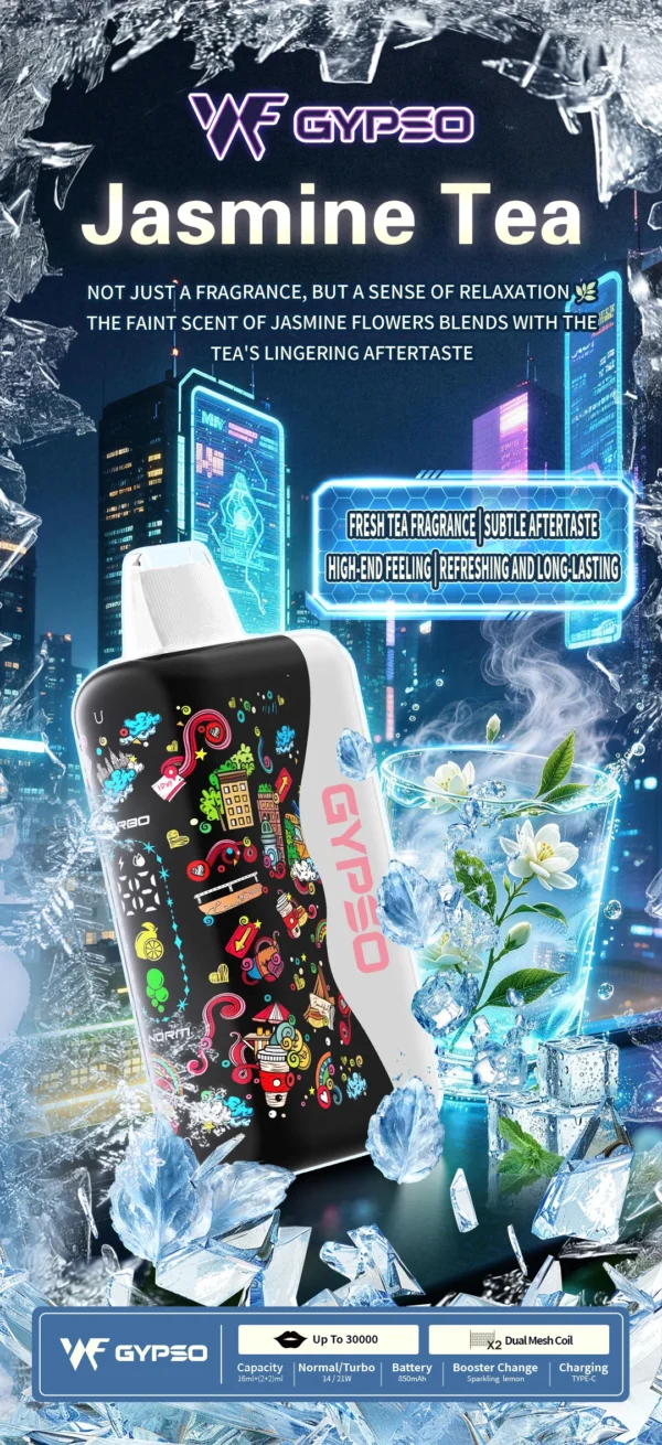 GYPSO 滿天星 30000口拋棄式電子煙｜大容量規格設計 雙模式輸出搭配長效續航體驗