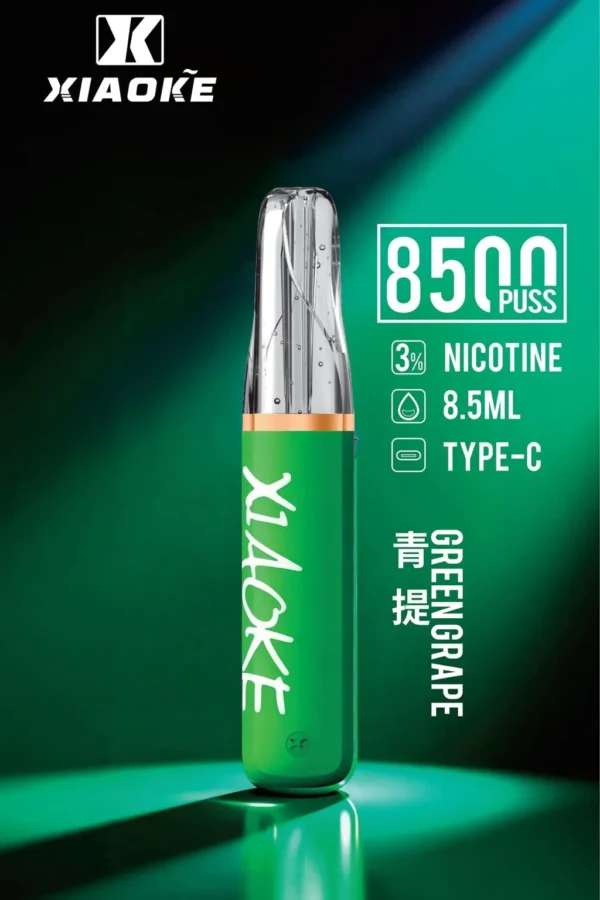 XIAOKE 梟客 8500口拋棄式電子煙｜大容量規格設計 輕巧機身搭配長效使用體驗